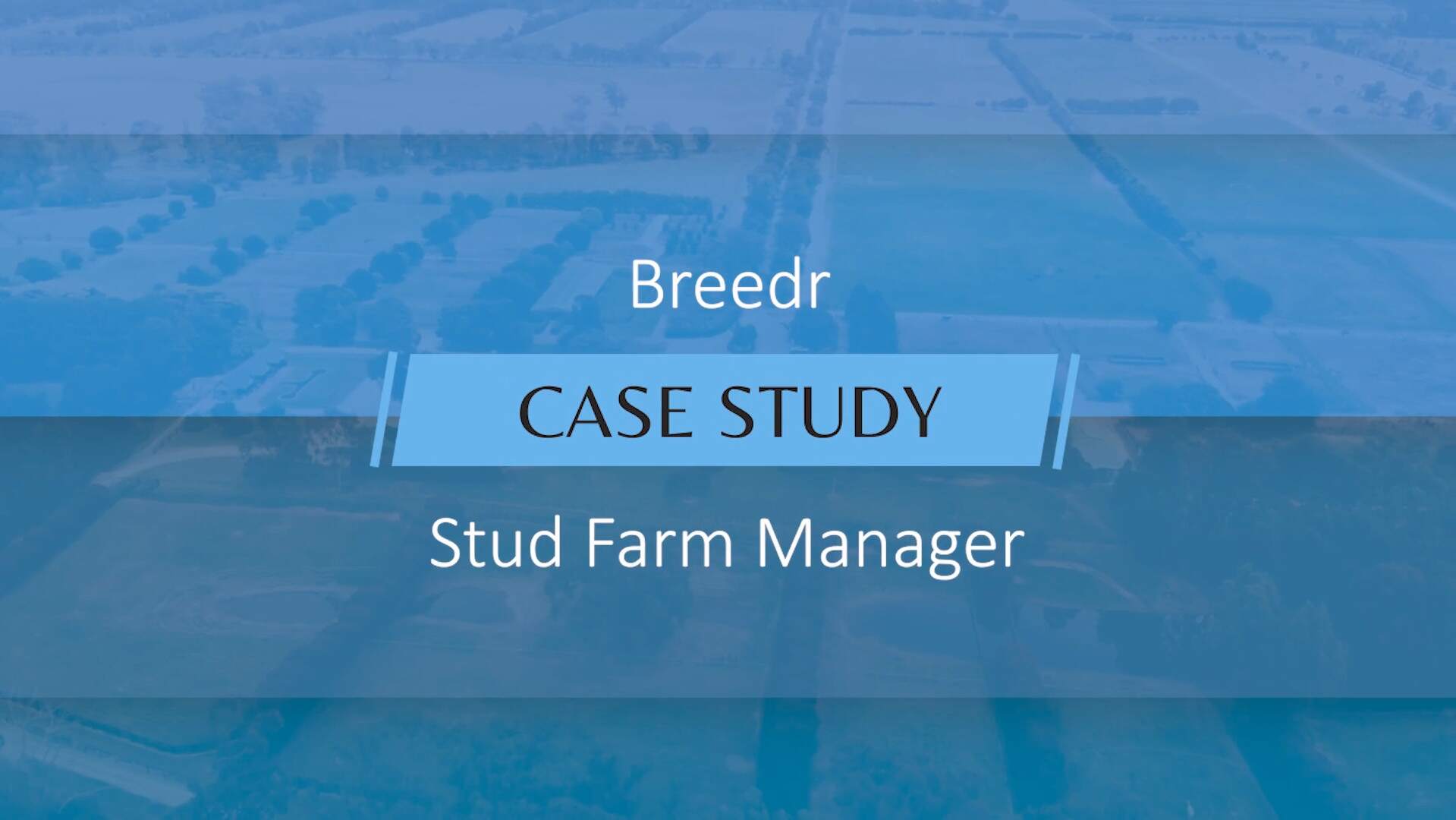 Case study Stud farm Manager